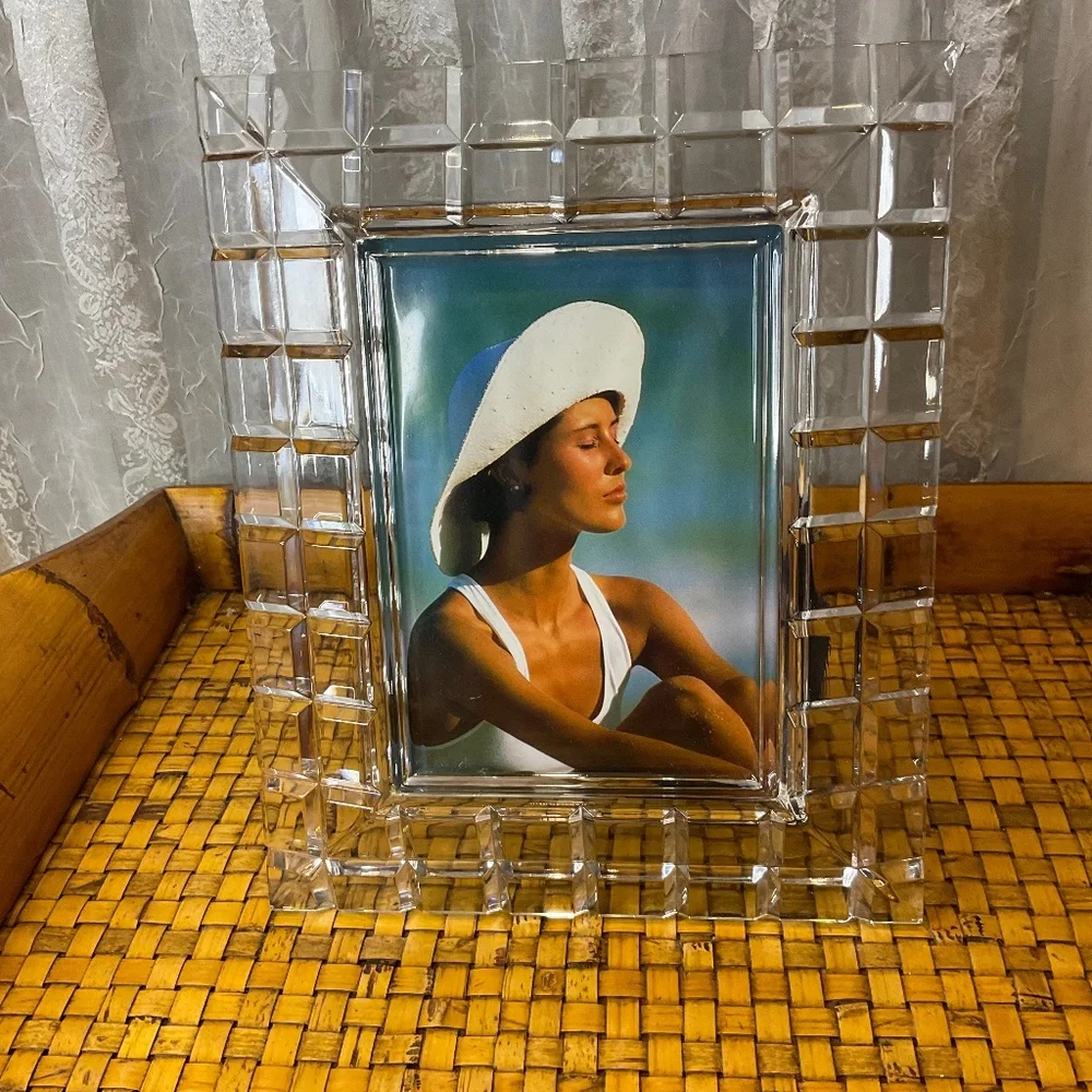 VTG Mikasa Cut Crystal Glass Picture Frame